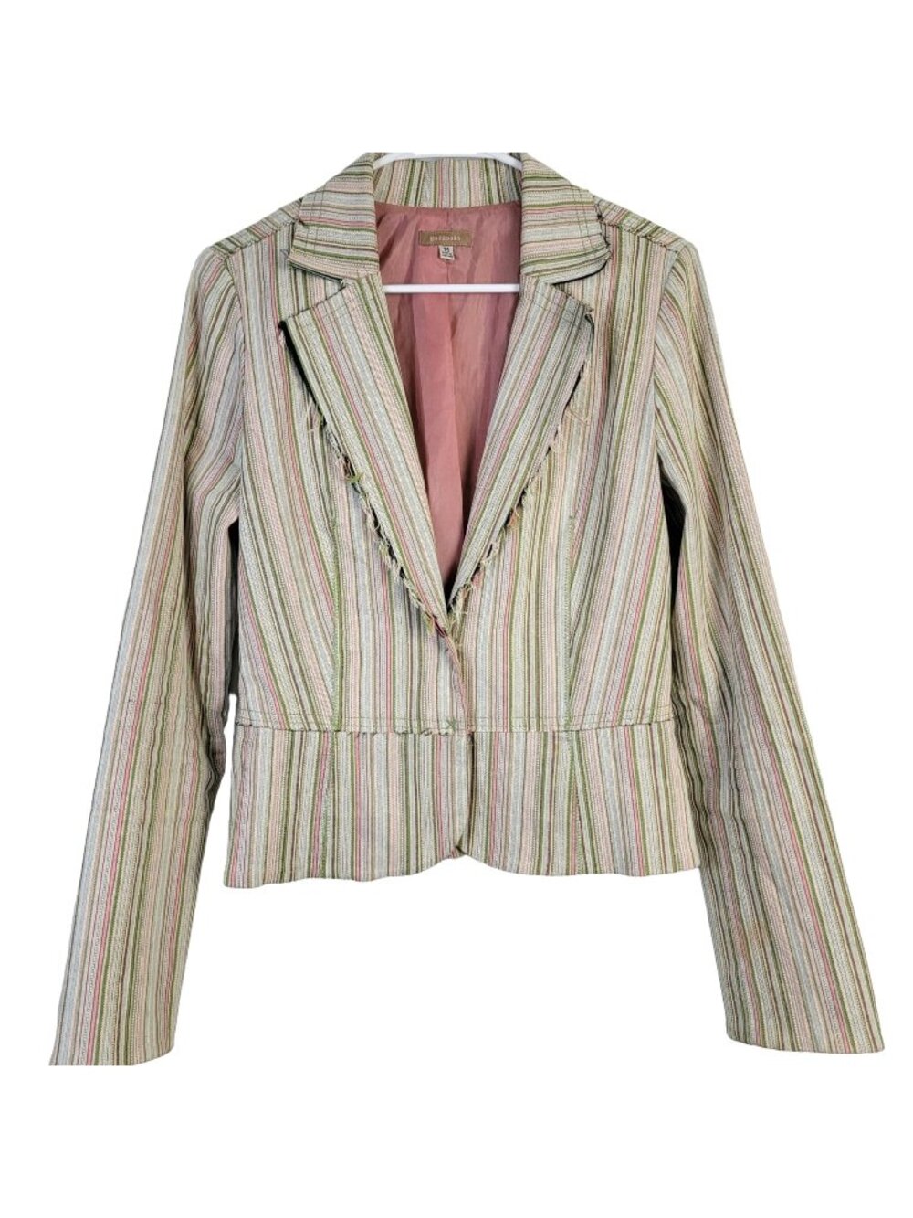 Gadzooks Vintage Y2k Distressed Blazer Jacket Women Medium Suit Coat Work Spring